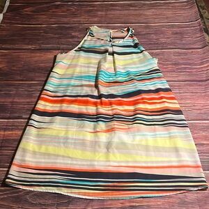 Speechless Multi Colored Striped Sleeveless Dress